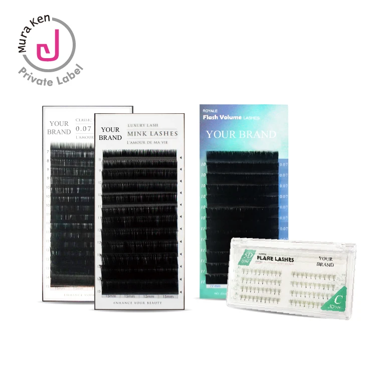OEM ODM Thin Sharp 5d 6d Royale Mink Eyelashes Eyelash Extensions