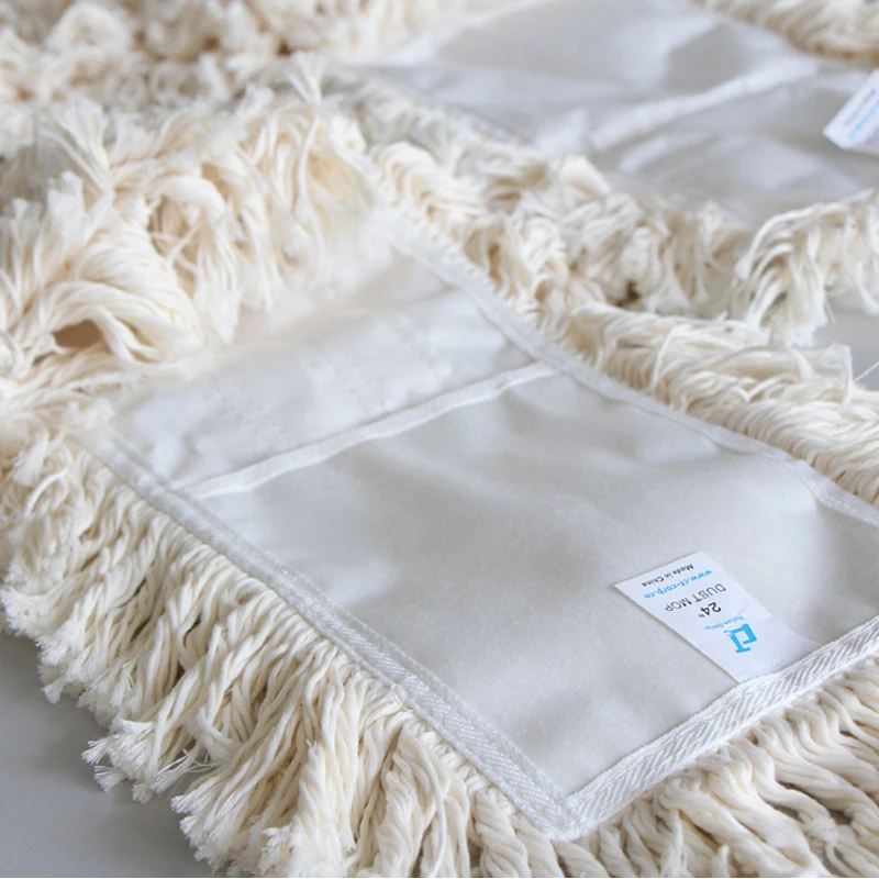 Factory Hot Selling Product Newest Material Super Pocket Cotton Dry Use Replacement Dust Mop Pad