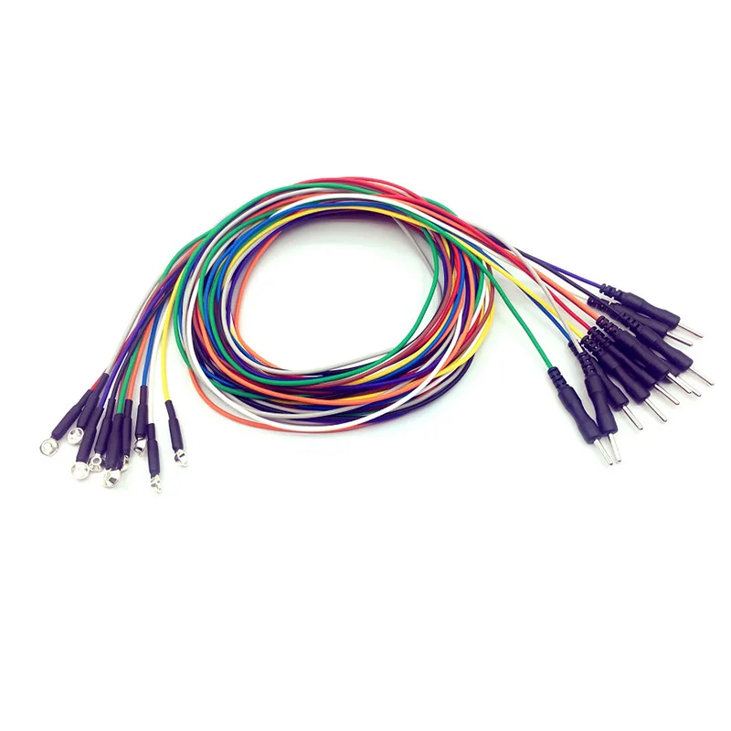 Medical accessories  solid silver cup electrode EEG cable