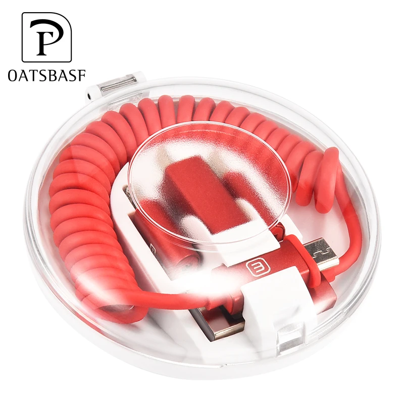 Оптовая продажа пользовательские дизайн мини Gadeget с OTG адаптер Весна Выдвижной 6 в 1 Зарядка через USB кабель