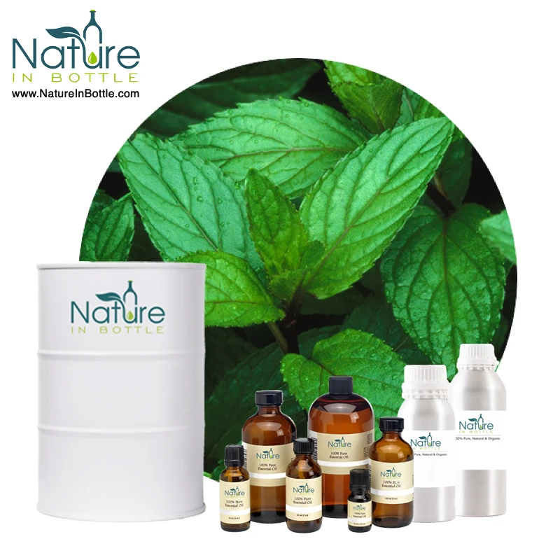 Organic Peppermint Essential Oil | Mentha PiperitaOil | Mentha balsamea - Pure & Natural Essential Oils - Wholesale Bulk Price