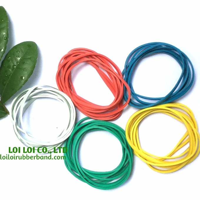 Vietnam manufacturer Natural BLUE rubber band big size 2 inches Diameter for Packaging use with Good Quality Durable bands