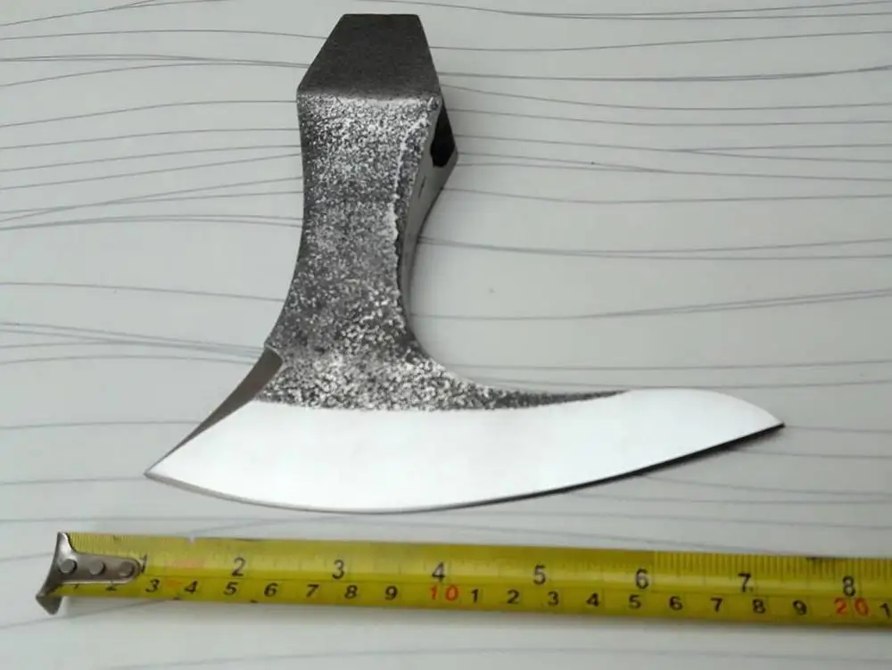 
HAND FORGED 5160 STEEL FUNCTIONAL TOMAHAWK AXE CAMPING OUTDOOR HUNTING AXE HEAD AX-50003 