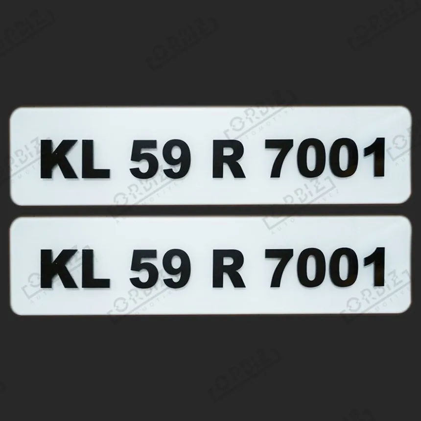 Пластиковый номерной знак для автомобильного номерного знака (акриловый номерной знак)