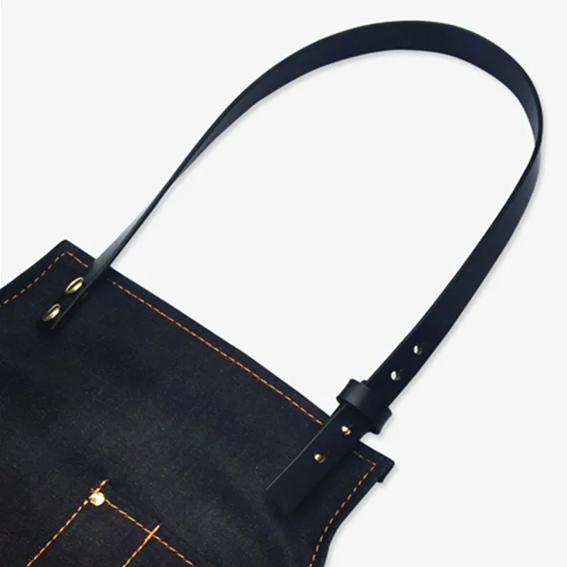 Professional Jeans Bib Aprons Denim Barber Aprons Salon Aprons Made in Pakistan