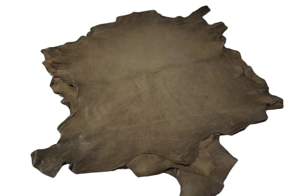 Distressed Khaki Brown sheepskin hides | Lamb Skin Napa Soft Leather Finest Quality Wholesale Sheep Hide