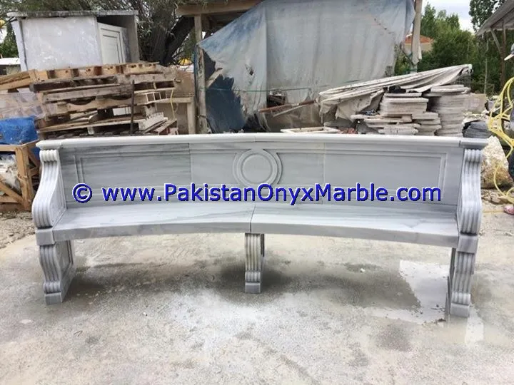 Уникальные садовые мраморные скамейки, стол из натурального камня, садовая мебель ручной работы, уличный белый каррарский мрамор
