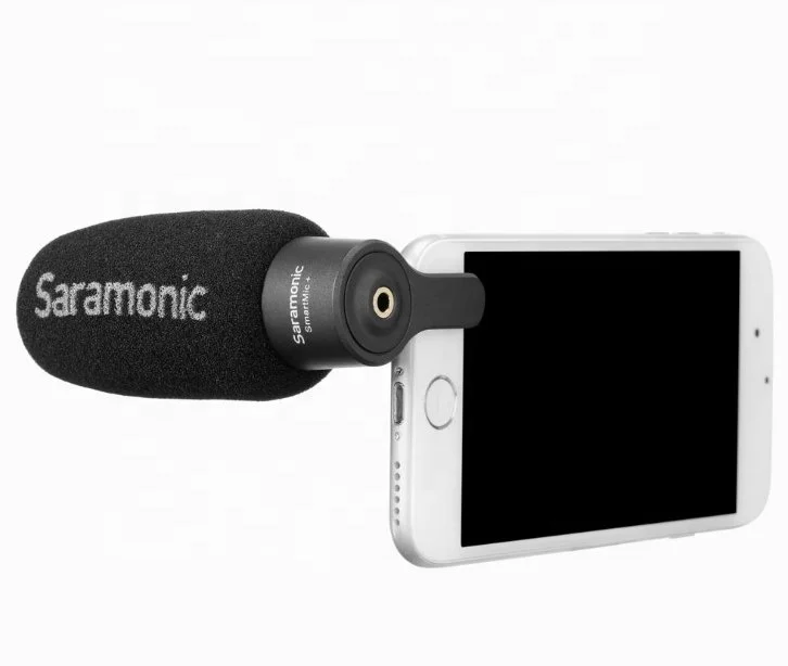 Saramonic SmartMic + компактный направленный микрофон с TRRS разъемом для смартфонов и планшетов ветровым стеклом из пенопласта
