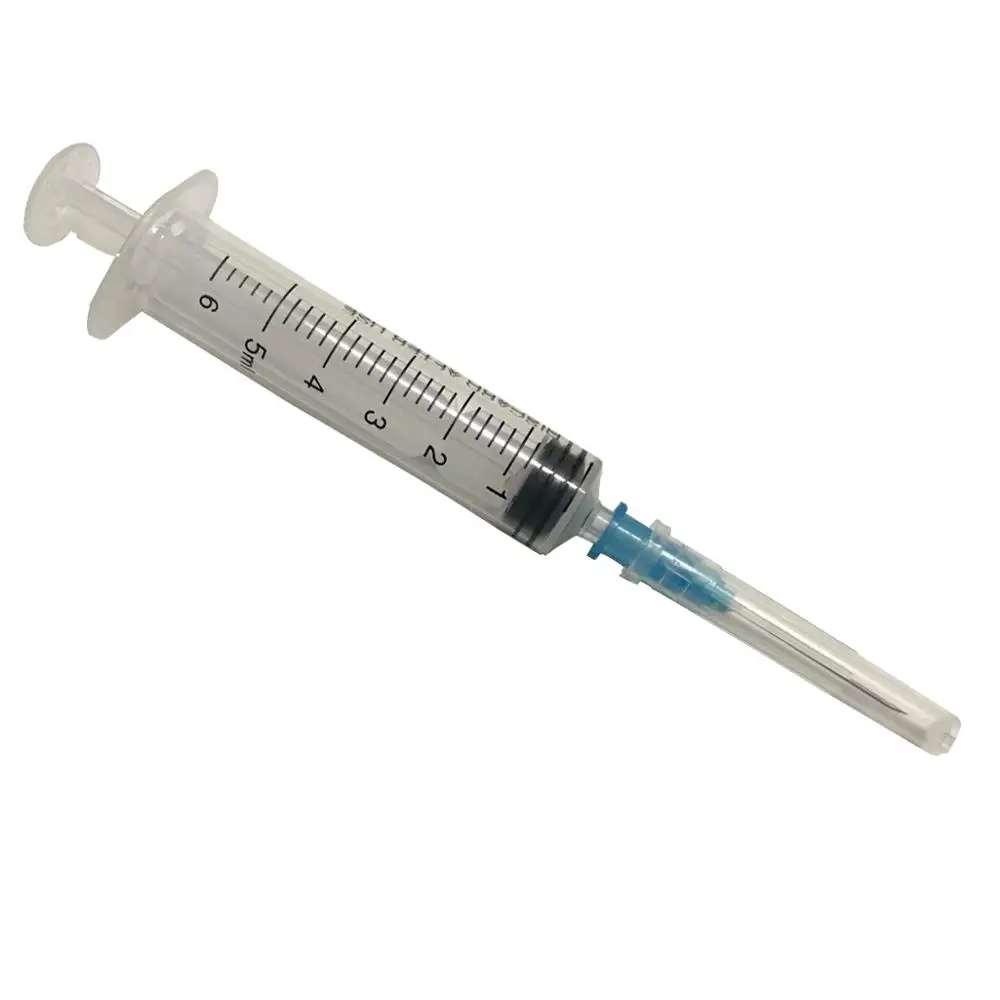 
low price good quality medical disposable 5ml syringe with 22g needle 