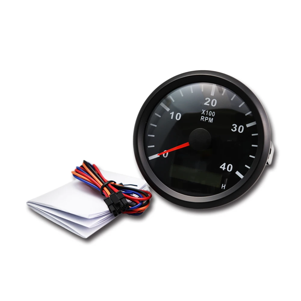  100% водонепроницаемый Аналоговый тахометр 4000 об/мин