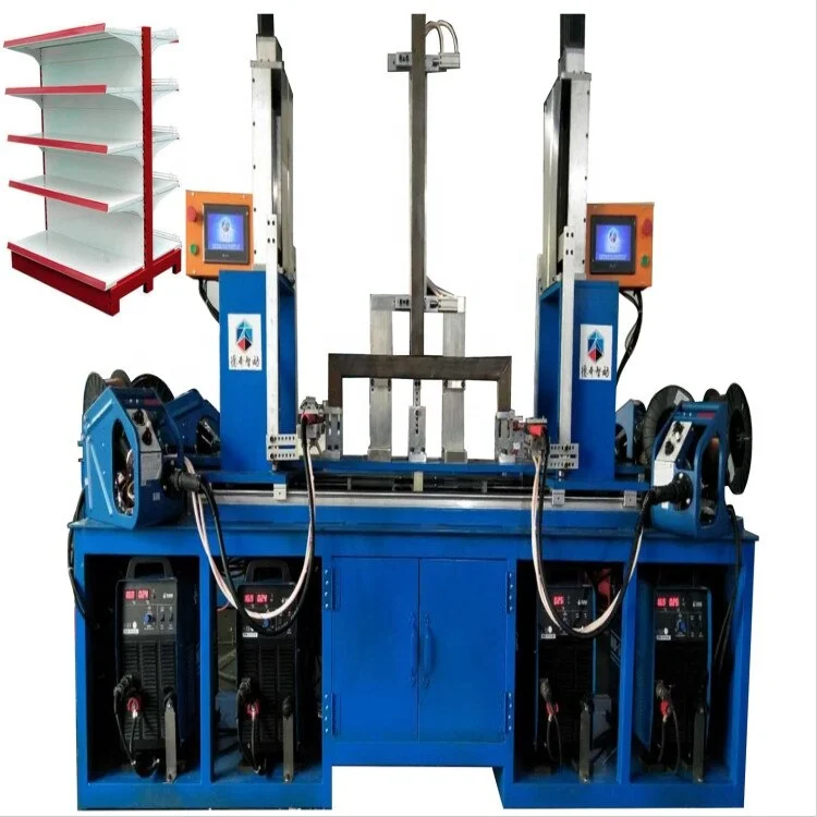 High-efficiency automatic welding machine applied to supermarket shelf columns in 2020 supermarket shelf making machine