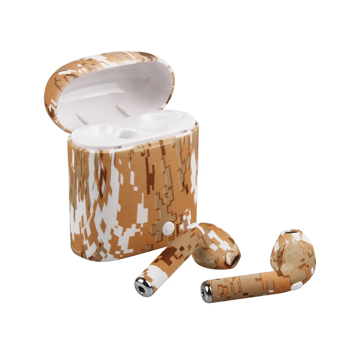 Bluetooth Colorful Pattern Stereo Wireless Earphones Headset Built-in Handsfree Microphone