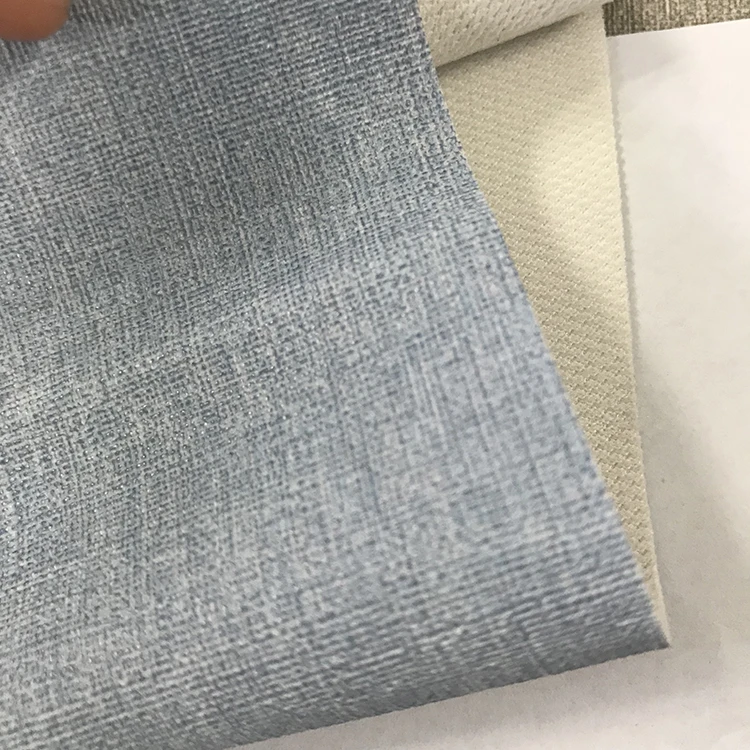 fire resistant fabric intertexture embossed furniture upholstery PVC vinyl faux leather