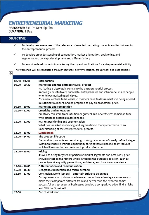 
TECHNOPRENEURSHIP TRAINING WORKSHOP 2019 