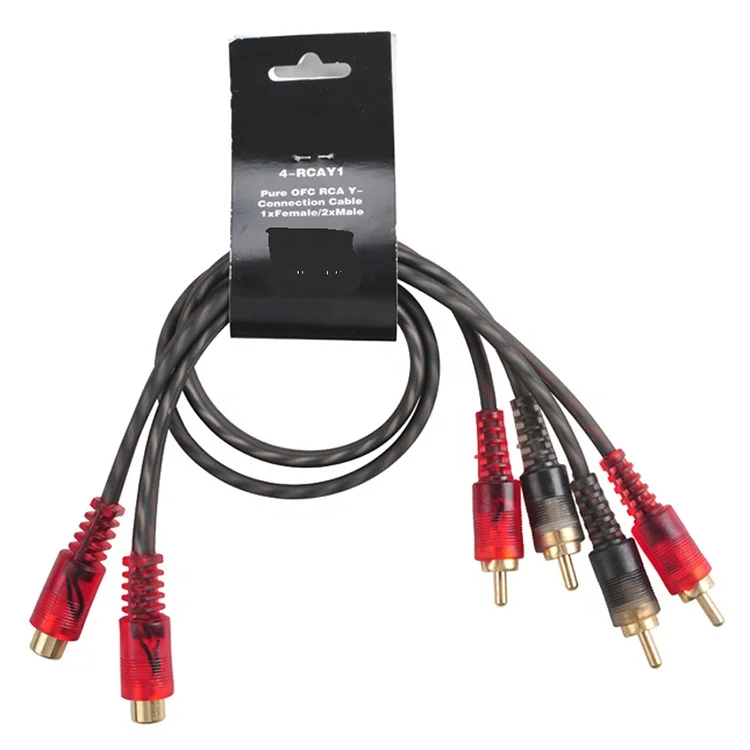 Huxi-cable Solid/Frost/Clear Jacket TinnedOFC/OFC/CCA 2 channel twisted rca audio cable