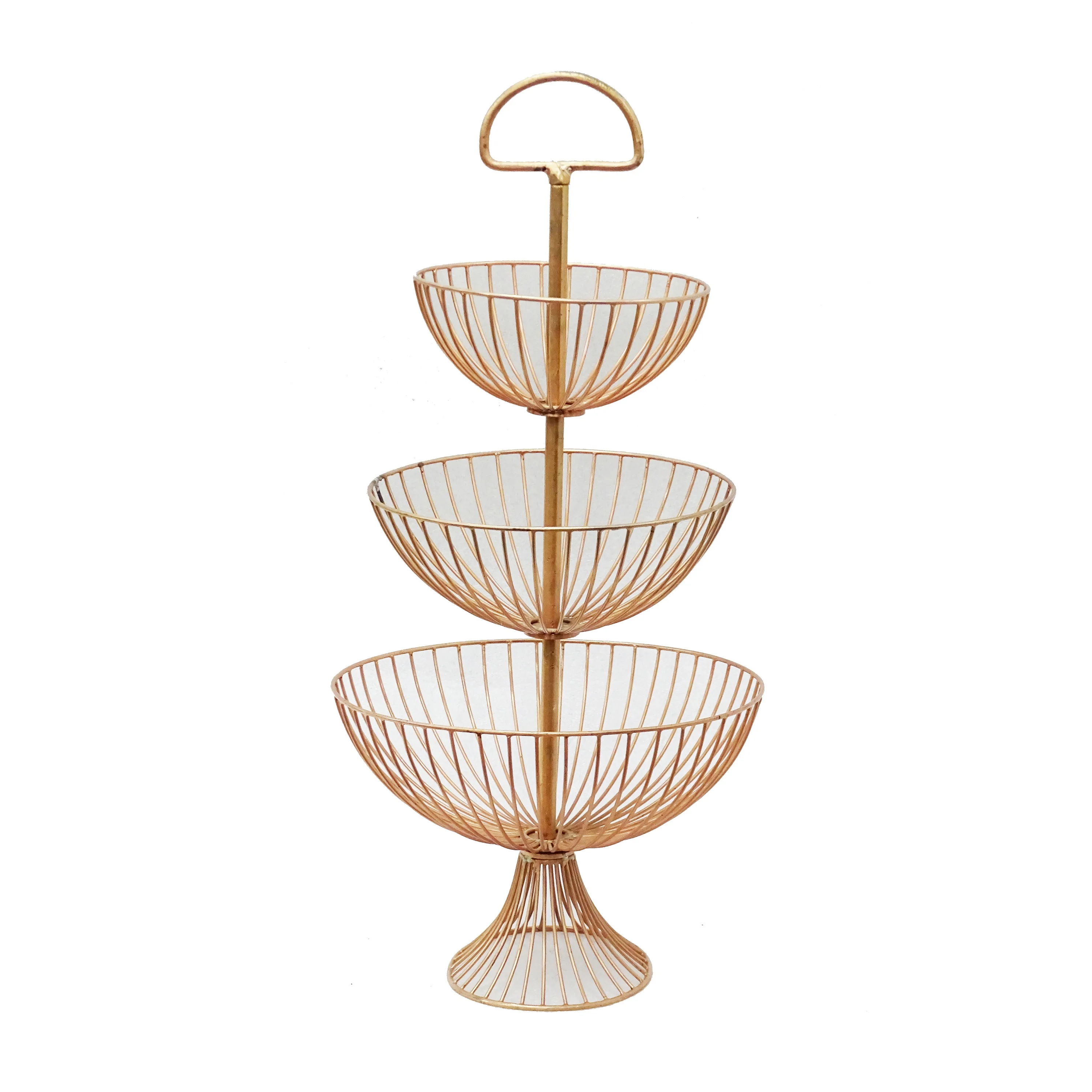 Three tier Iron wire  Fruit Storage Basket