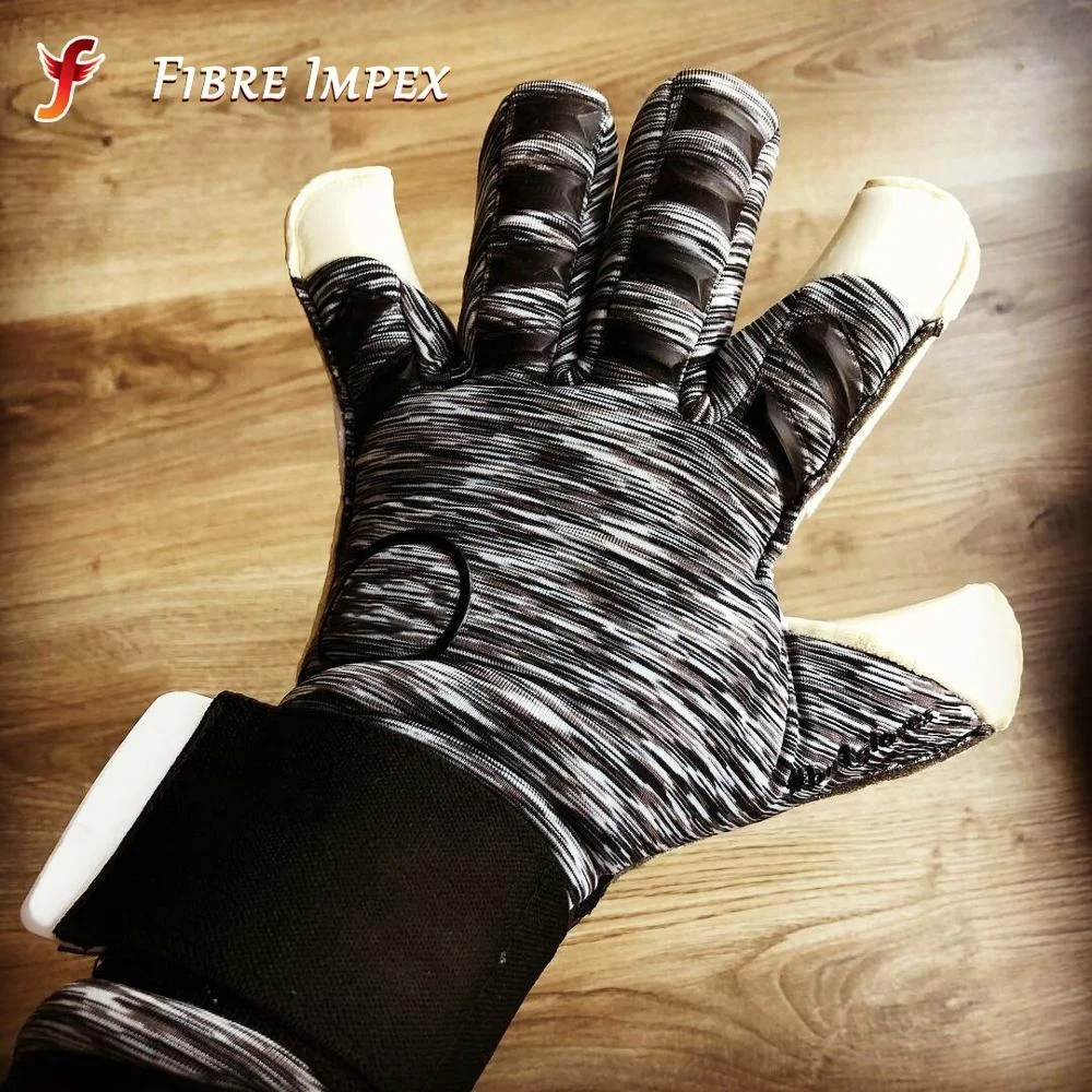Lycra contact grip hybrid cut goalkeeper gloves professional