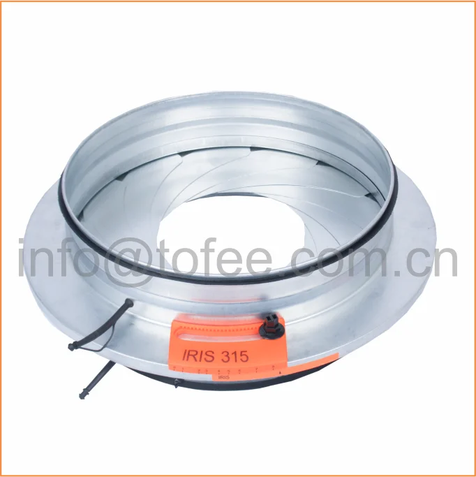 Silver stainless steel 316L volume control damper