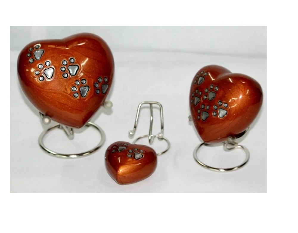 Designer Heart Keepsake Cremation Urn est Quality Funeral supplies from India Memorial urns manufacturer in good price