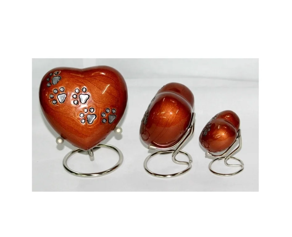 Designer Heart Keepsake Cremation Urn est Quality Funeral supplies from India Memorial urns manufacturer in good price