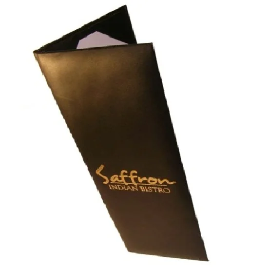 Genuine Leather Restaurant Menu Cover/ Beer Wine List Folder Accept OEM Order Can Print Your Own Embossed Logo