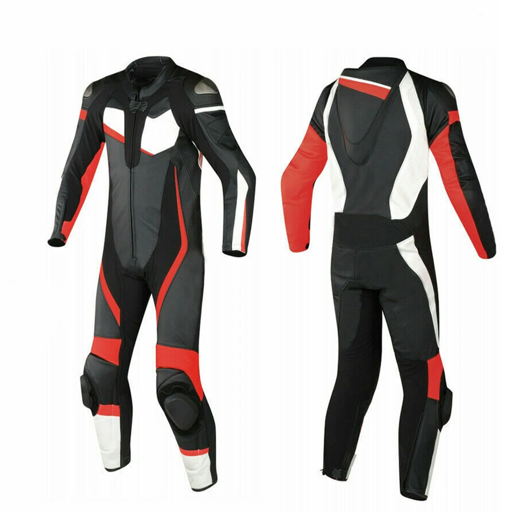 motorcycle race suit / motorbike leather suit / racing leather suit
