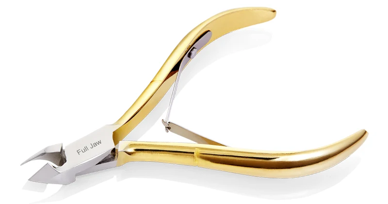 NGHIA Superb N-118 Hard Steel Gold Plated Export Cuticle Nipper