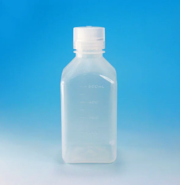 PP Plastic Narrow Mouth Air-tight Screw Cap Square Reagent Bottle