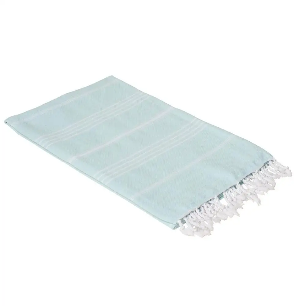 Eco-friendly light weight 100% cotton customized woven striped turkish hand peshtemal towel