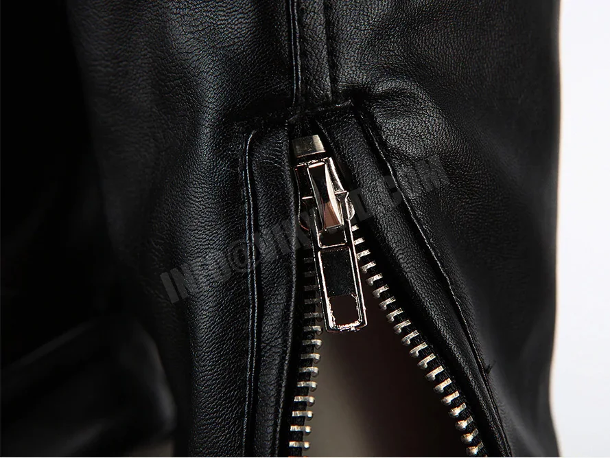 New Style Motorcycle Jacket PU Leather Men Vintage Retro Moto Faux Punk Leather Jackets Motorcycle Clothing Coats Slim Fit Size