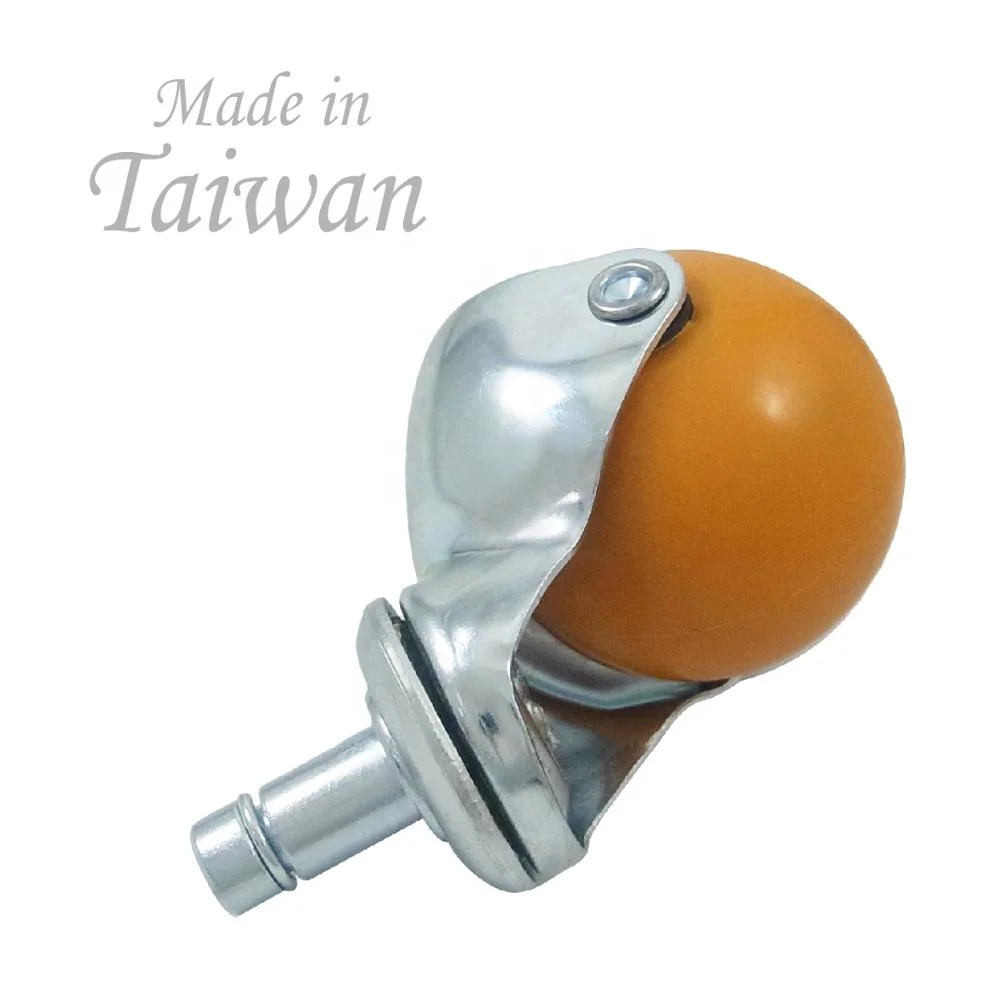  CCE Caster 50mm Yellow PP Solid Ball Wheel