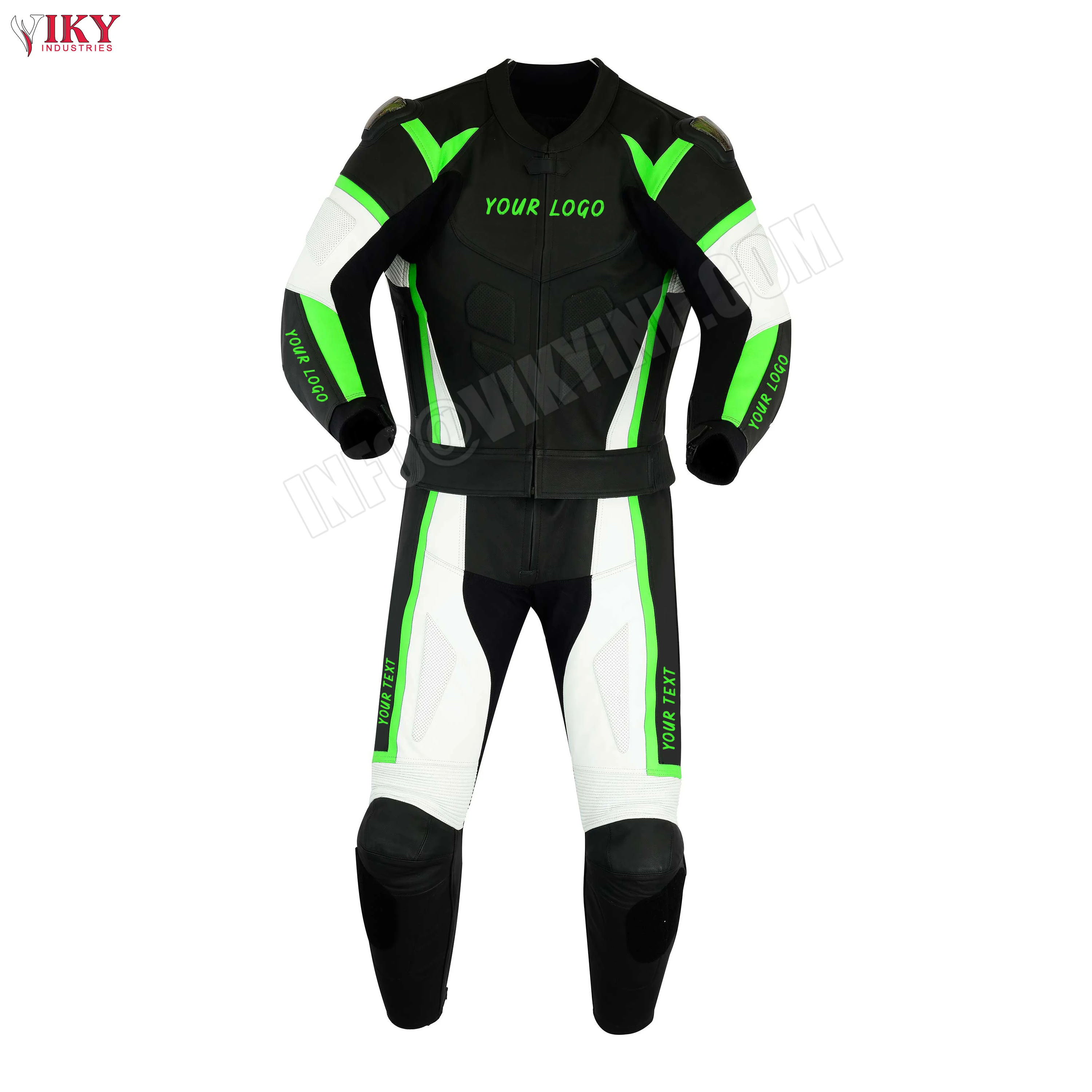 New Arrival Professional Motorbike Racing Suit / Custom Made Motorcycle Leathers Suits Biker 2 piece High Quality