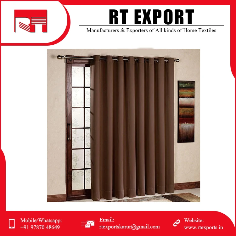 Home Decorative Customized Bulk Supply New Design 100% Cotton Fabric Best Quality Curtains for Door