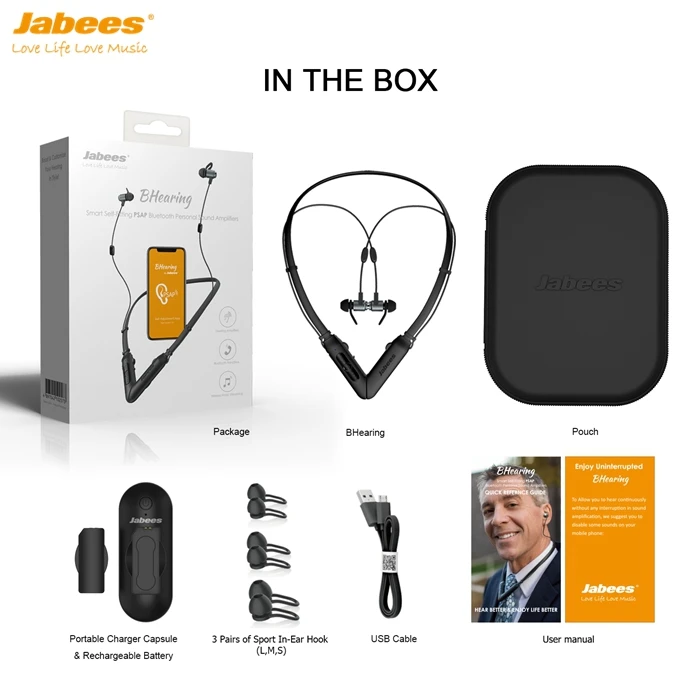 Цифровое самоустанавливающееся слуховое устройство Smart Bluetooth персональные звуковые усилители активные шумоподавляющие наушники Бесплатная