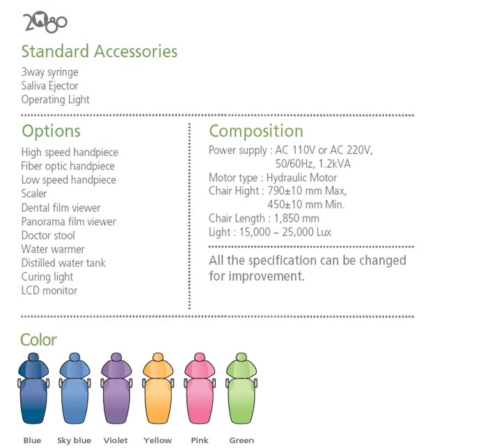 New Best Selling In Korea [NOVAVOX] Dental Unit& Chair Medical chair NV2080 High Quality and Hot Selling