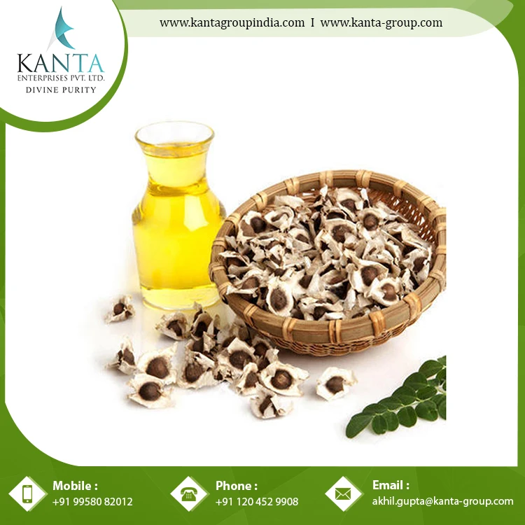 Supplier of 100% Natural and Organic Moringa Oil / Moringa Essential Oil Used as Ayurvedic Medicine at Best  Rate