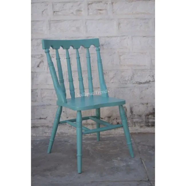 Indian Cafe Furniture Vintage Wooden Lounge Dining Chair