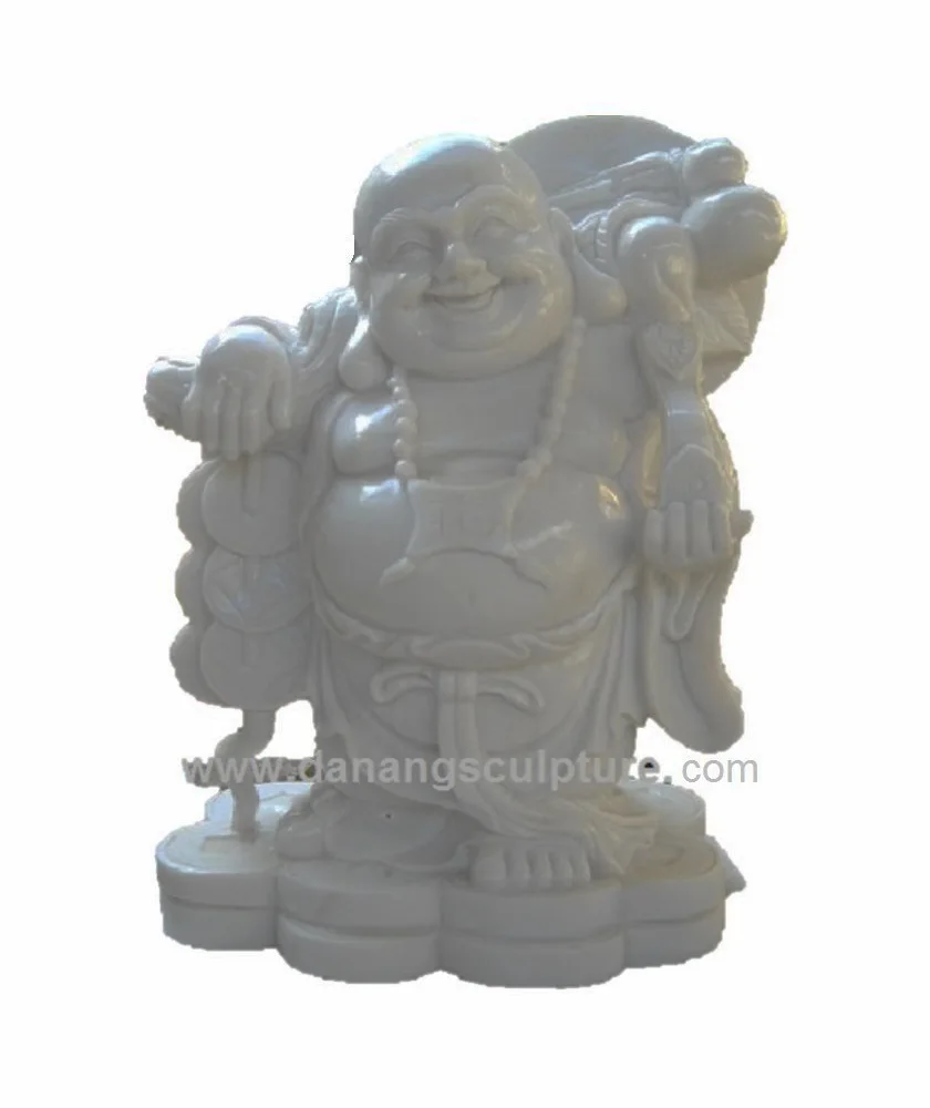 Наружная Белая Мраморная Статуя Будды резная вручную Восточный дизайн с современным и естественным стилем садовая домашняя вилла