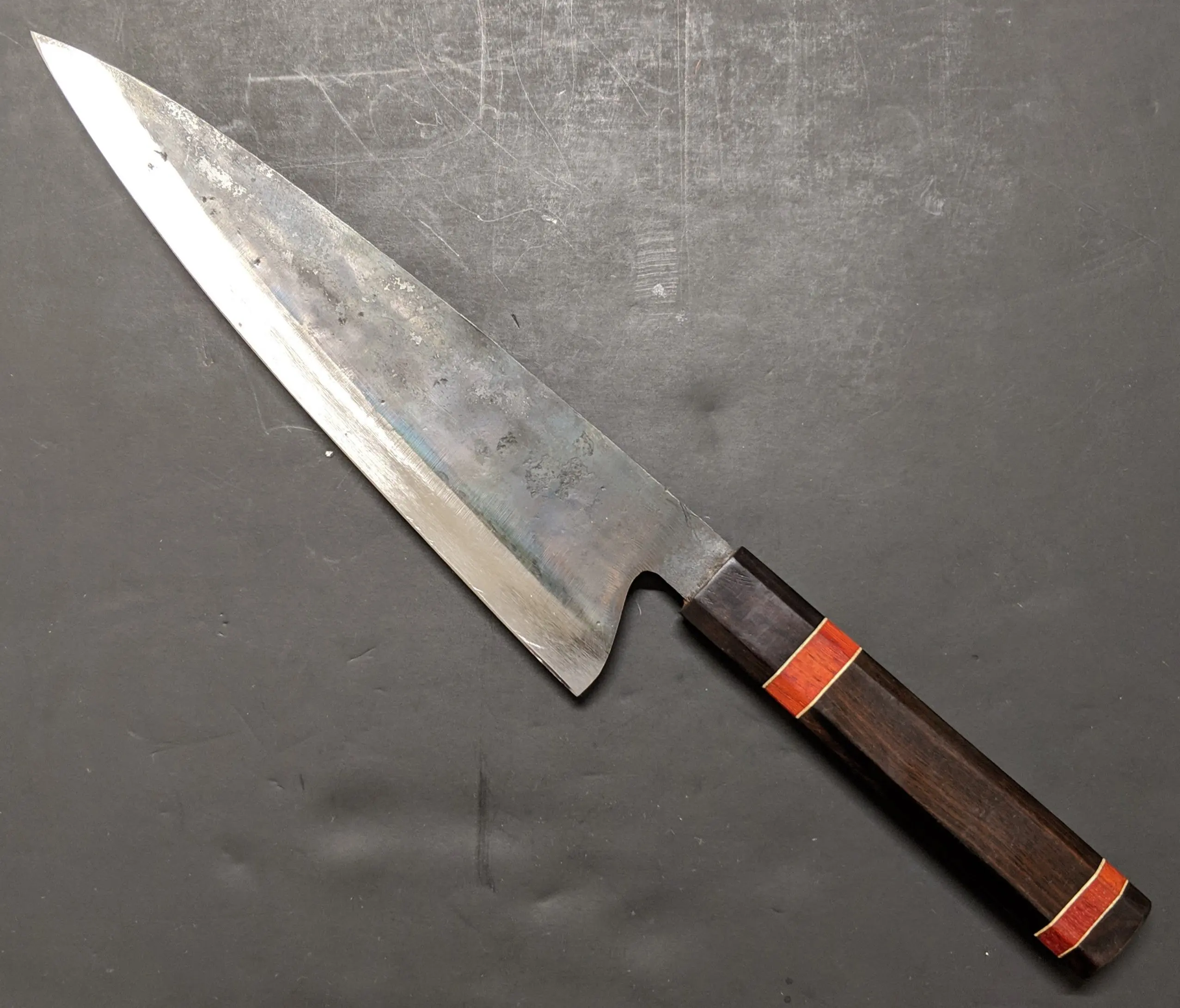 Cheap Japanese Knives - Gyuto 240 - Carbon Steel Knives with Wood Handle