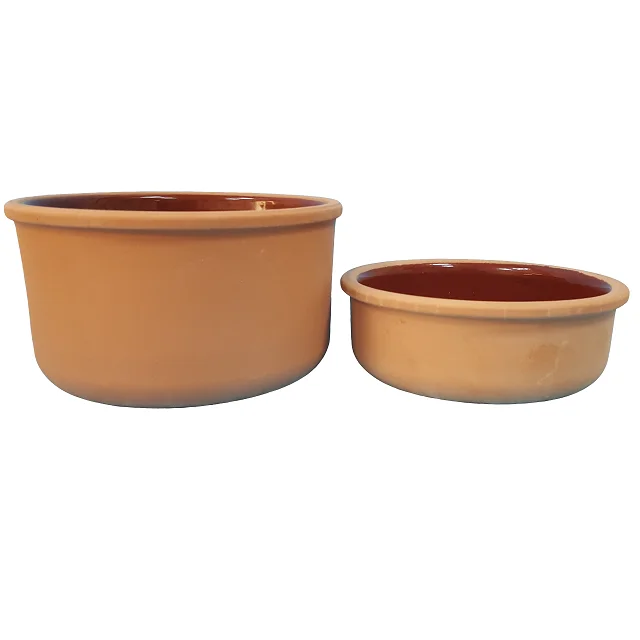 Large Clay Pots For Cooking Yogurt and Dessert Healty Material with Plastic Lids Bulk Quantity Wholesale Price