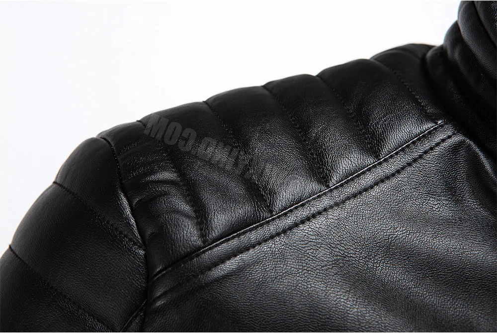 New Style Motorcycle Jacket PU Leather Men Vintage Retro Moto Faux Punk Leather Jackets Motorcycle Clothing Coats Slim Fit Size