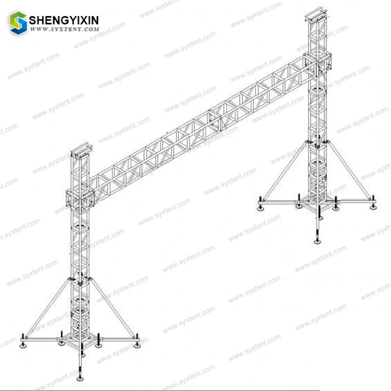 300*300,400*400 screw connecting hanging truss for hanging lighting/speaker truss