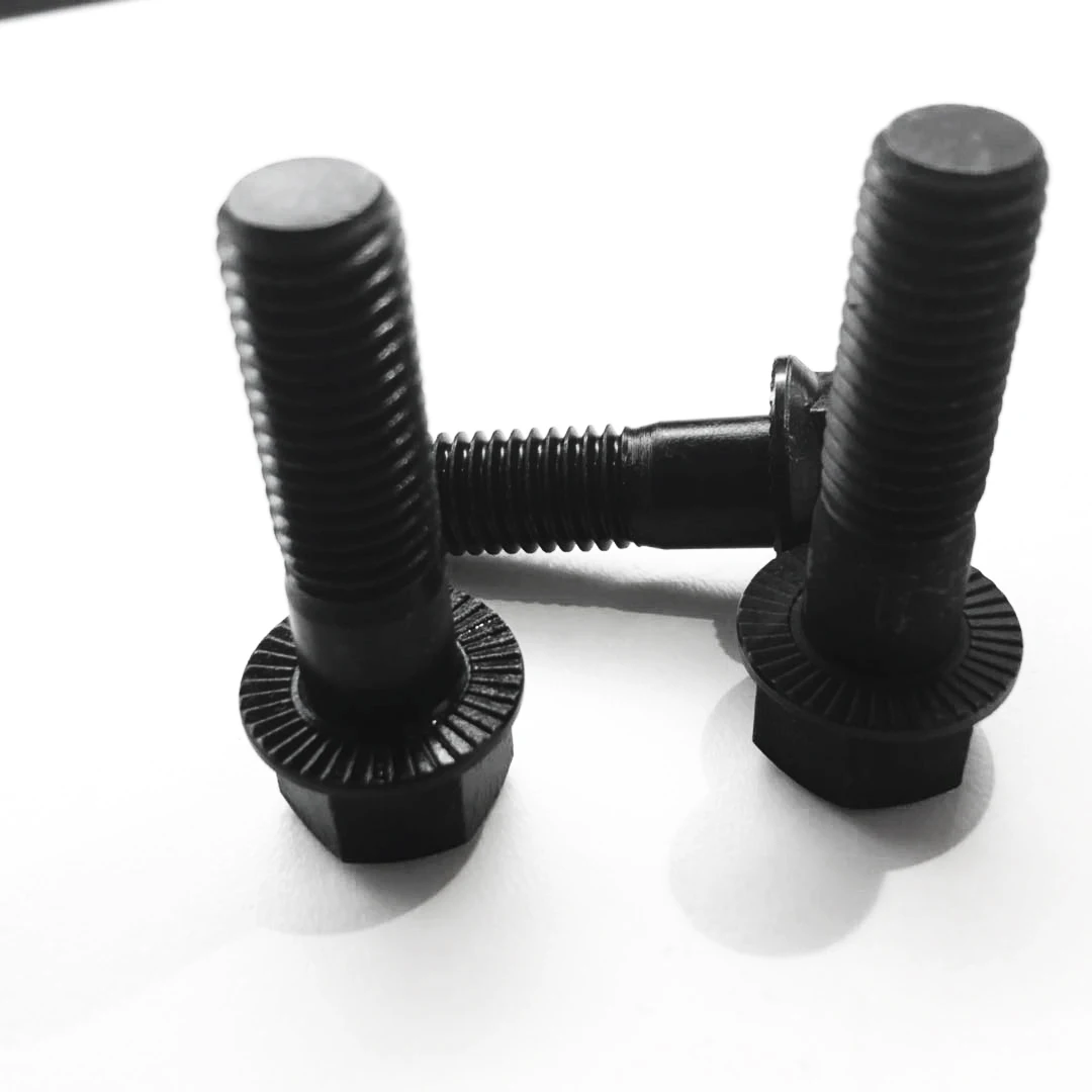 
Carbon steel M12 hex Flange bolt 12.9 