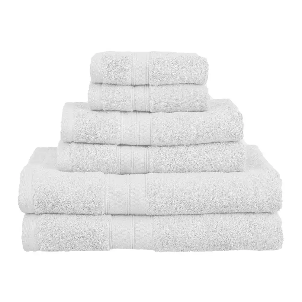 100% Cotton luxury  coloured bath towel set for gym spa hotel use