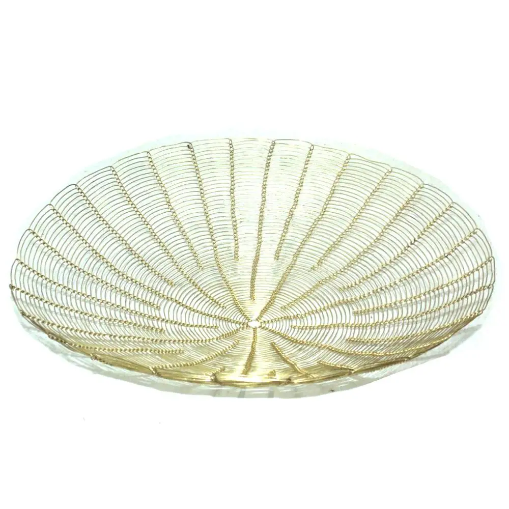 iron Round Fruit Basket with Handle