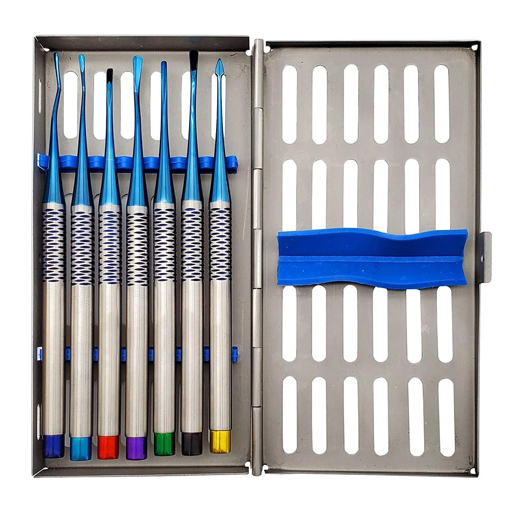 OEM ODM 2024 мини-корневой Лифт Для Удаления зубов в кассетных лифтах из нержавеющей стали набор 7 шт. оптовая продажа