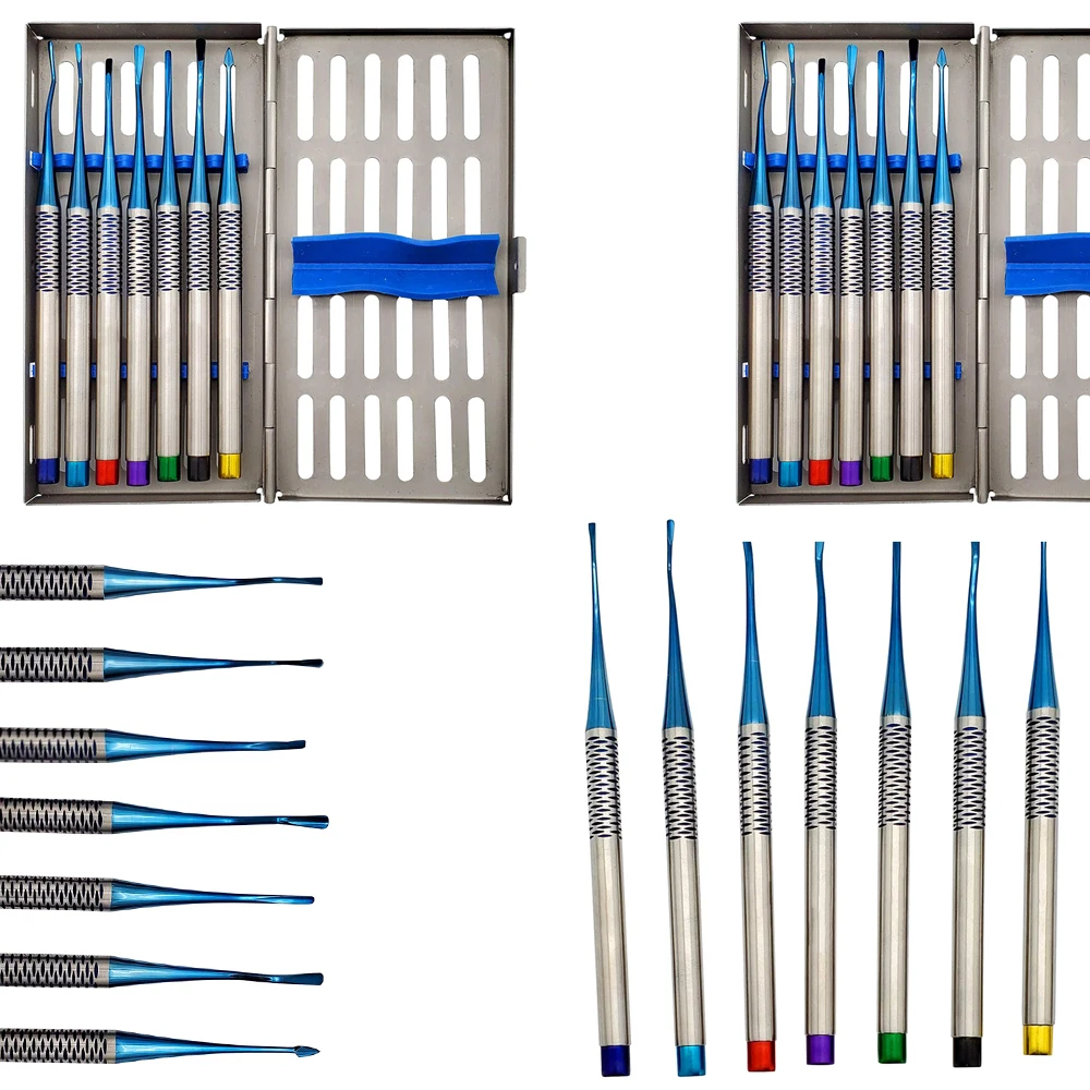 OEM ODM 2024 мини-корневой Лифт Для Удаления зубов в кассетных лифтах из нержавеющей стали набор 7 шт. оптовая продажа
