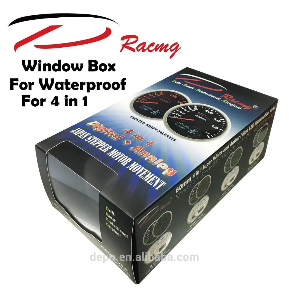 60mm Multi 4in1 Oil Pressure Volt Oil Temperature Water Temp Depo Racing Gauge