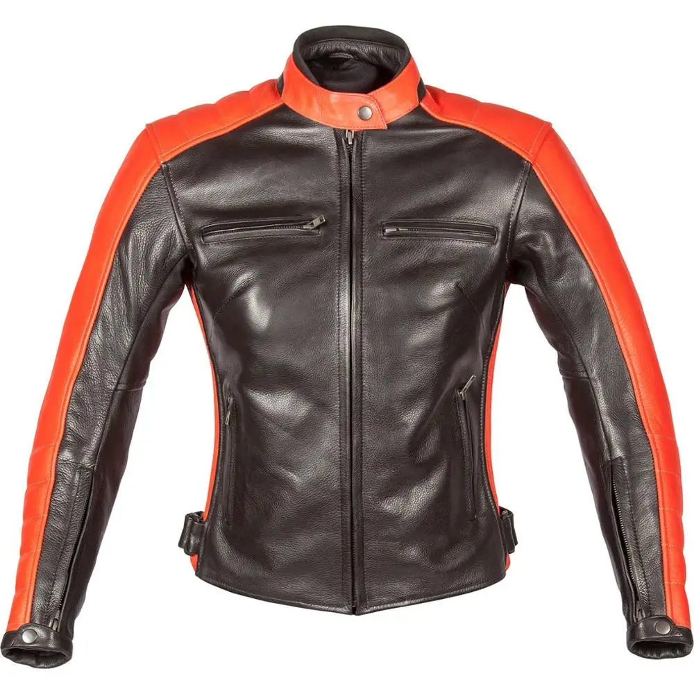 Turismo  Motorcycle Motorbike Leather Jackets - Black-Autumn Sun Perfect for all season Leather Jacket