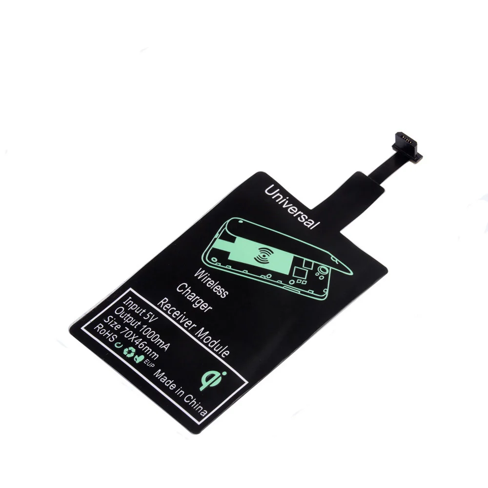 Wireless Charging Receiver, Universal Fast Charging Wireless Charger Receiver for Android for iPhone